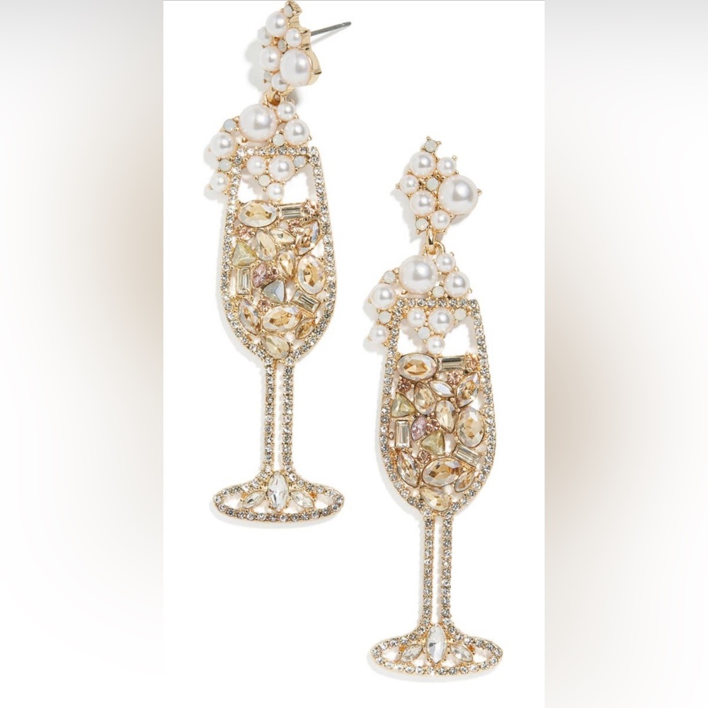 Baublebar earrings, gold NWOT